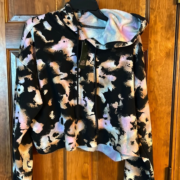New Wild Fable Womens Tie Dye Crop Hoodie XXL NWT